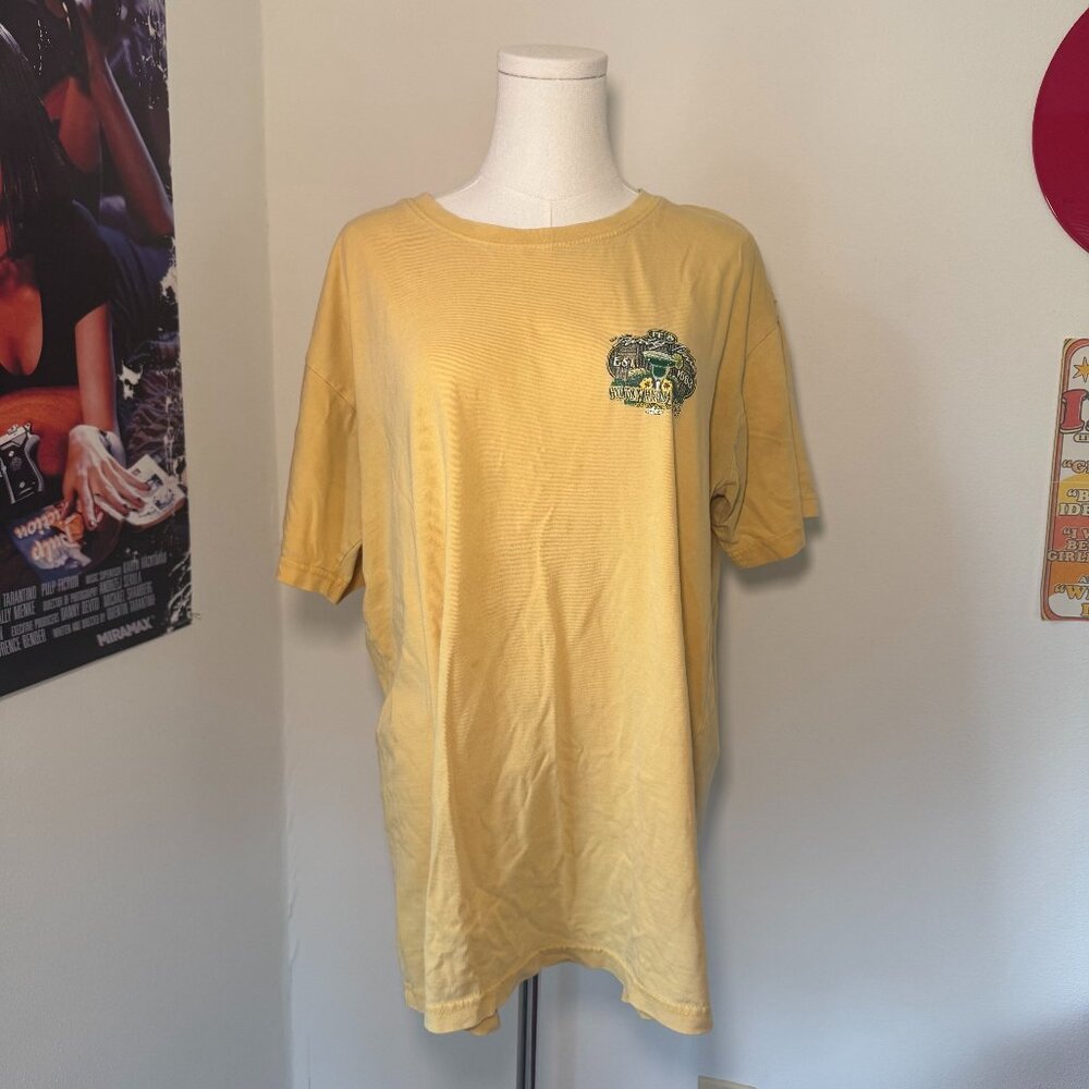 Retro Hilton Head Island Yellow and Green Graphic Margarita Shirt